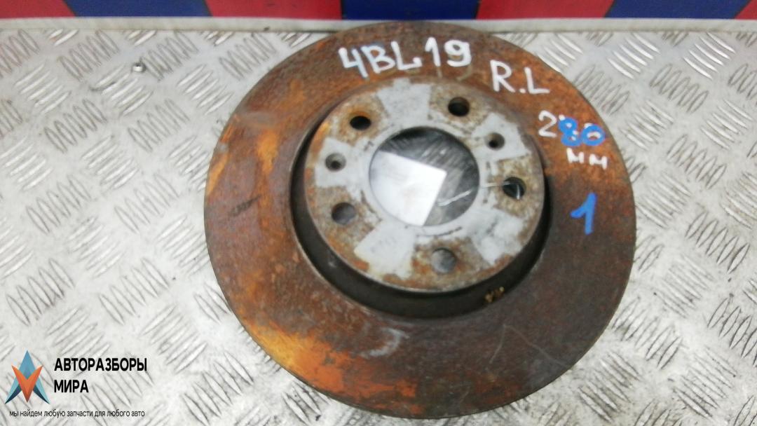 диск тормозной задний Audi A8 D3/4E 2004, 3.0 л., дизель, АКПП, седан - фото №1