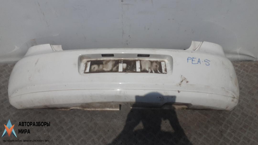 бампер задний Volkswagen Polo 5 поколение 2013, 1.2 л., бензин, МКПП, хетчбэк 5 дв., 6R6807421BH - фото №1