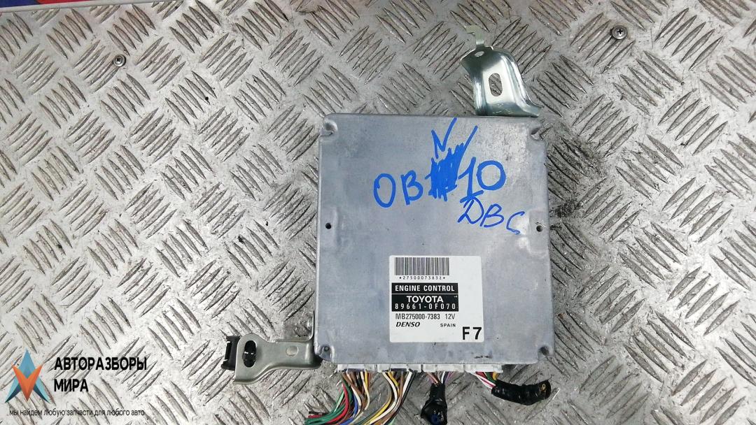 ЭБУ Toyota COROLLA VERSO 2006, 1.6 л., бензин, МКПП, минивэн, 896610F070 - фото №1