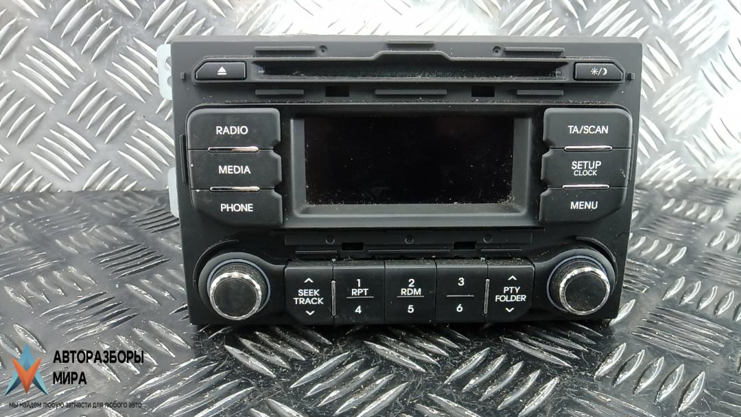 магнитола Kia Rio 3 поколение 2014, 1.2 л., бензин, МКПП, хетчбэк 5 дв., 961701W750CA - фото №1