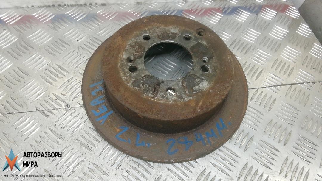 диск тормозной задний Hyundai Tucson 1 поколение 2006, 2.0 л., дизель, МКПП, внедорожник 5 дв., 584113A300 - фото №1