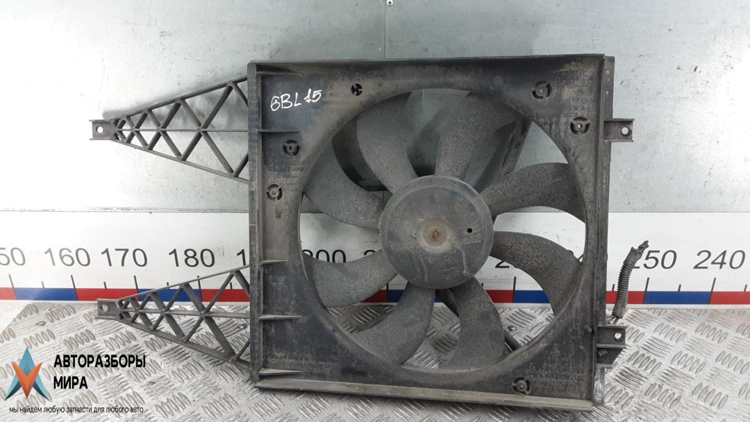 вентилятор радиатора SEAT Ibiza 3 поколение 2003, 1.4 л., дизель, МКПП, хетчбэк 5 дв., 6Q0121207L, 6Q0959455D - фото №1