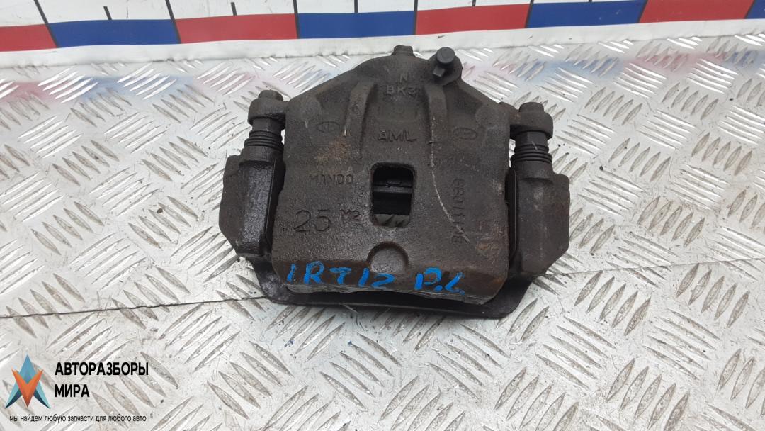 суппорт передний правый Kia Soul 1 поколение 2009, 1.6 л., бензин, МКПП, хетчбэк 5 дв., 581302K100, 581902KA10 - фото №1