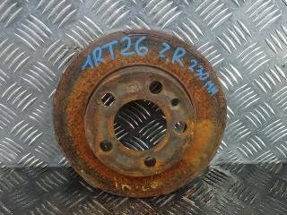 диск тормозной задний Skoda Rapid 1 поколение 2014, 1.6 л., дизель, МКПП, хетчбэк 5 дв., 1J0615601P