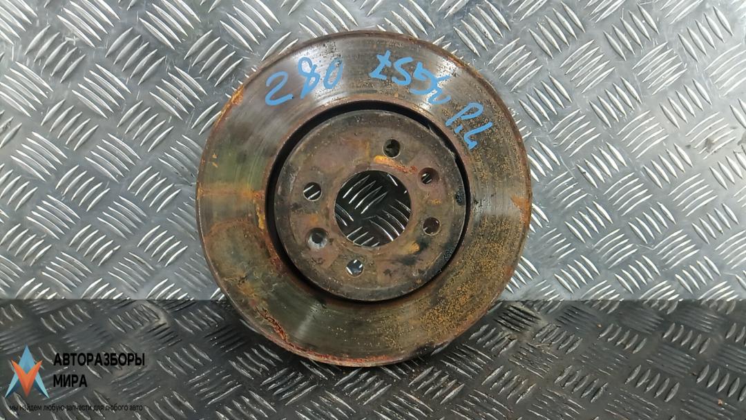 диск тормозной передний Renault Captur 1 поколение 2015, 1.5 л., дизель, МКПП, хетчбэк 5 дв. - фото №1