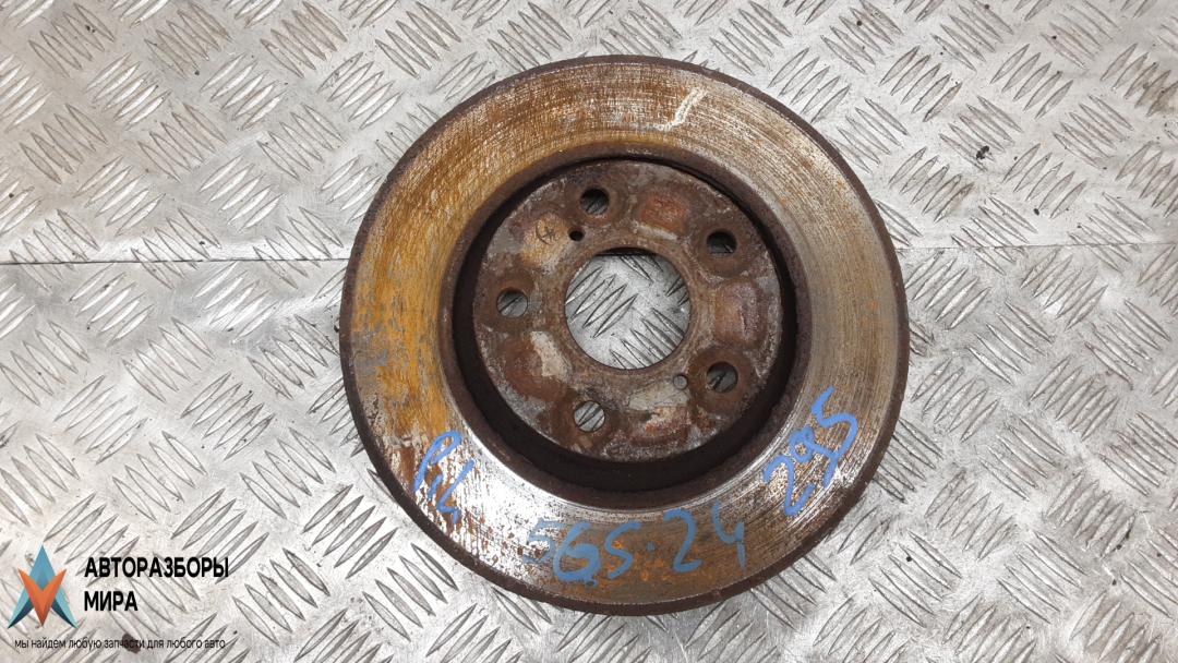 диск тормозной передний Toyota VERSO 2009, 1.6 л., бензин, МКПП, минивэн, 435120F030 - фото №1