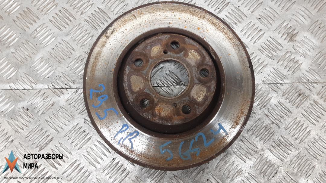 диск тормозной передний Toyota VERSO 2009, 1.6 л., бензин, МКПП, минивэн, 435120F030 - фото №1