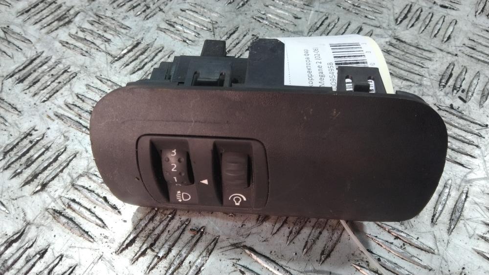 кнопка корректора фар Renault Megane 2 поколение 2003, Дизель 1.9, цвет, 8200095495B - фото №1