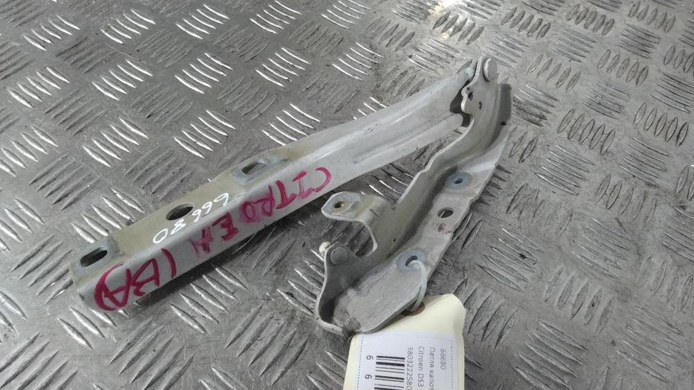 петля капота левая Citroen DS3 1 поколение 2013, цвет, 9803222580 - фото №1