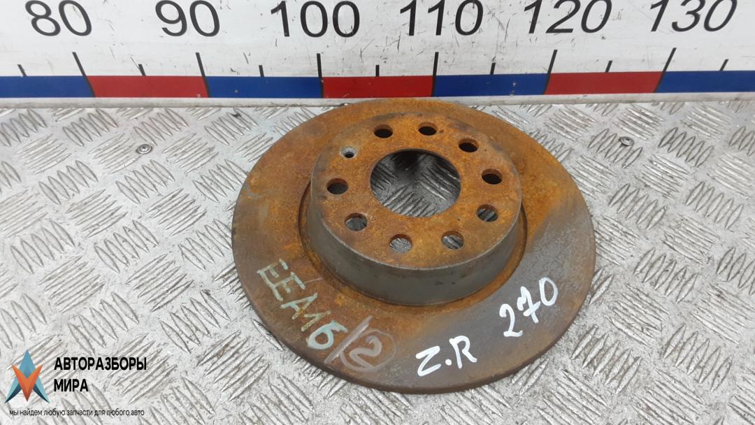 диск тормозной задний Skoda Superb 2 поколение 2010, 1.9 л., D TDI PD, дизель, МКПП, хетчбэк 5 дв. - фото №1