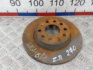 диск тормозной задний Skoda Superb 2 поколение 2010, 1.9 л., D TDI PD, дизель, МКПП, хетчбэк 5 дв.