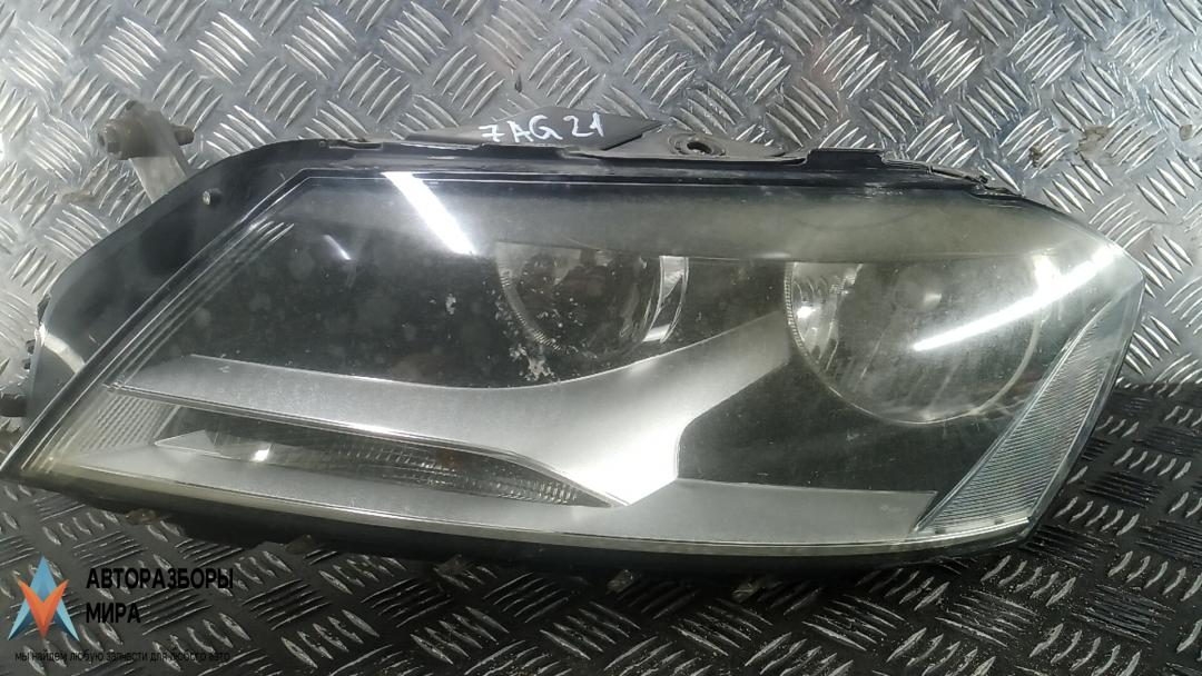 фара левая Volkswagen Passat B7 2011, 2.0 л., дизель, МКПП, седан, 3AC941005 - фото №1