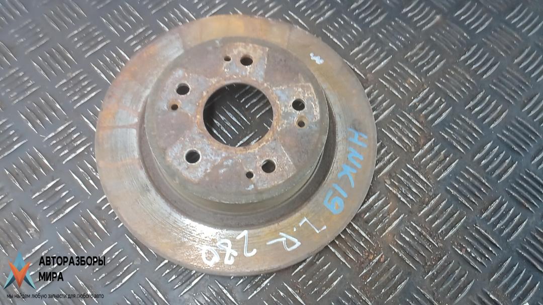 диск тормозной задний Honda Accord 8 поколение 2009, 2.2 л., i-DTEC, дизель, МКПП, седан, 42510TA0A00 - фото №1