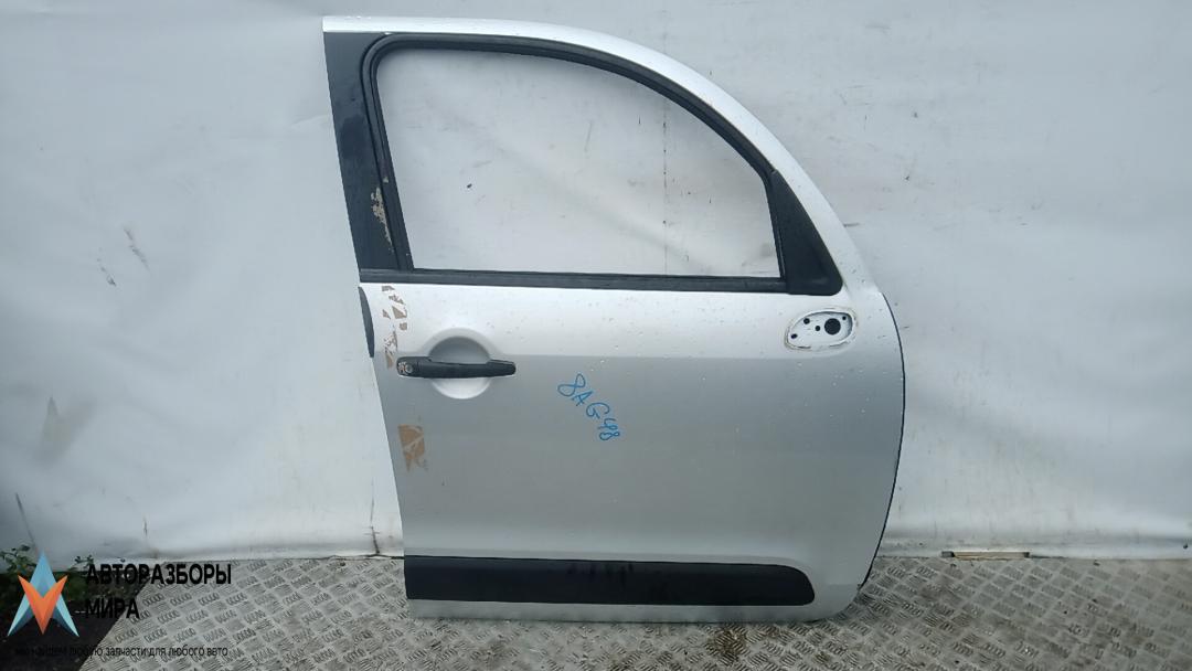 дверь передняя правая Citroen C3 Picasso 1 поколение 2009, 1.4 л., бензин, МКПП, минивэн - фото №1