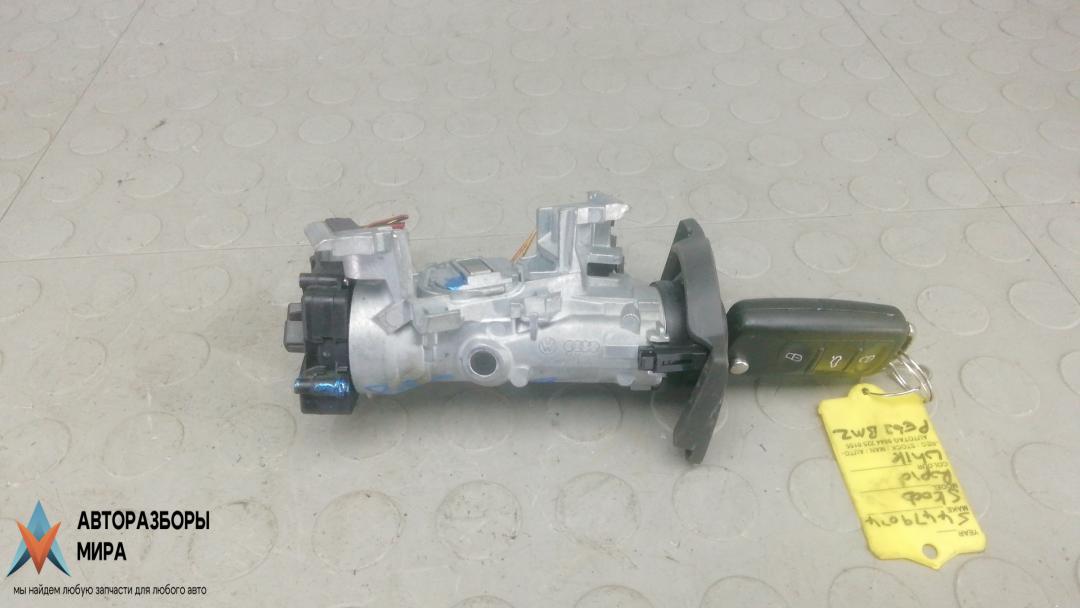 замок зажигания Skoda Rapid 1 поколение 2013, 1.6 л., дизель, АКПП, хетчбэк 5 дв., 1K0905851D, 107905855KR, 3T0837202Q - фото №1