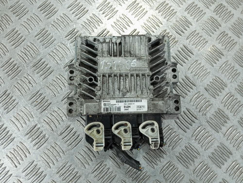 Блок управления двигателем Ford Mondeo 4 поколение 2008, цвет, 7G91-12A650-YH - фото №1