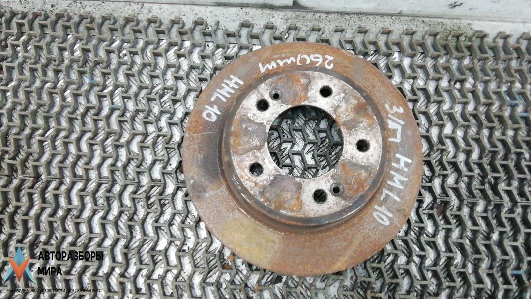 диск тормозной задний Kia Ceed 2 поколение 2012, 1.6 л., дизель, МКПП, хетчбэк 5 дв. - фото №1