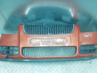 бампер передний Skoda Fabia 2 поколение (5J) 2008, 1.2 л., 12V, бензин, МКПП, универсал, 5J0807221, 5J0807061