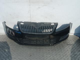 бампер передний Skoda Fabia 2 поколение (5J) [рестайлинг] 2012, 1.2 л., 12V, бензин, МКПП, хетчбэк 5 дв., 5J0807221D
