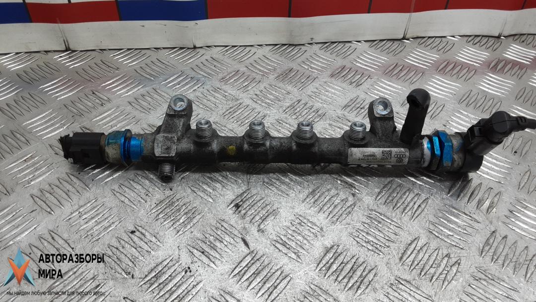 топливная рампа Skoda Superb 2 поколение 2010, 2.0 л., дизель, МКПП, универсал, 03L130089P - фото №1