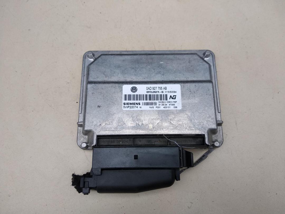 блок управления раздаткой Volkswagen Touareg 2004, 5.0 л., дизель, АКПП, чёрный, внедорожник 5 дв., 0AD927755AB