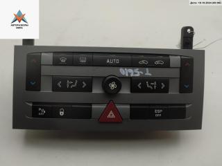 блок управления печки / климат-контроля Peugeot 407 1 поколение 2005, 2.0 л., дизель, МКПП, серый, универсал, 96573322