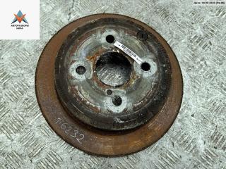 диск тормозной задний Toyota Corolla 9 поколение (E120/E130) 2002, 1.6 л., бензин, МКПП, чёрный, хетчбэк 3 дв.