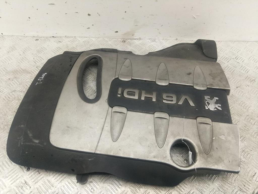 декоративная крышка двигателя Peugeot 407 2007, 2.7 л., дизель, АКПП, чёрный, универсал, 9659145280