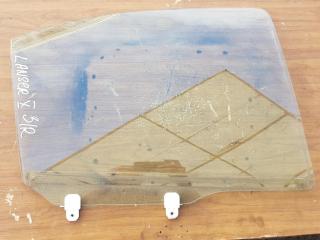 стекло двери задней правой Mitsubishi Lancer 10 поколение [рестайлинг] 2011, 2.0 л., дизель, МКПП, синий, хетчбэк 5 дв.