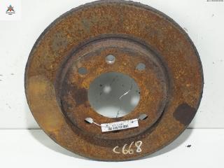 диск тормозной задний Peugeot 206 1 поколение [рестайлинг] 2004, 1.6 л., бензин, МКПП, серый, кабриолет