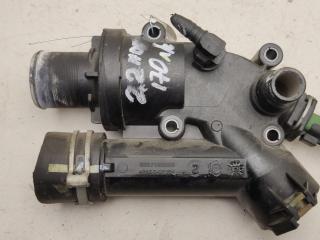 корпус термостата Peugeot 407 1 поколение 2007, 2.2 л., дизель, МКПП, серый, универсал, 9657182080