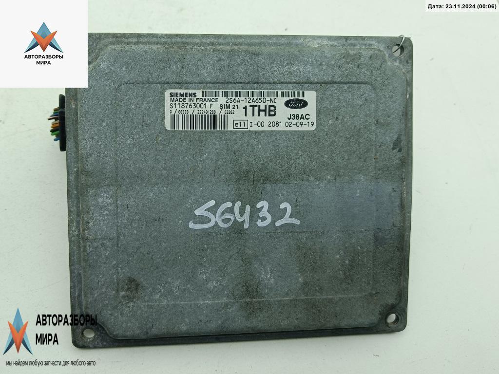 ЭБУ Ford Fiesta 5 поколение 2003, 1.3 л., бензин, МКПП, синий, хетчбэк 3 дв., 2S6A12A650NC - фото №1