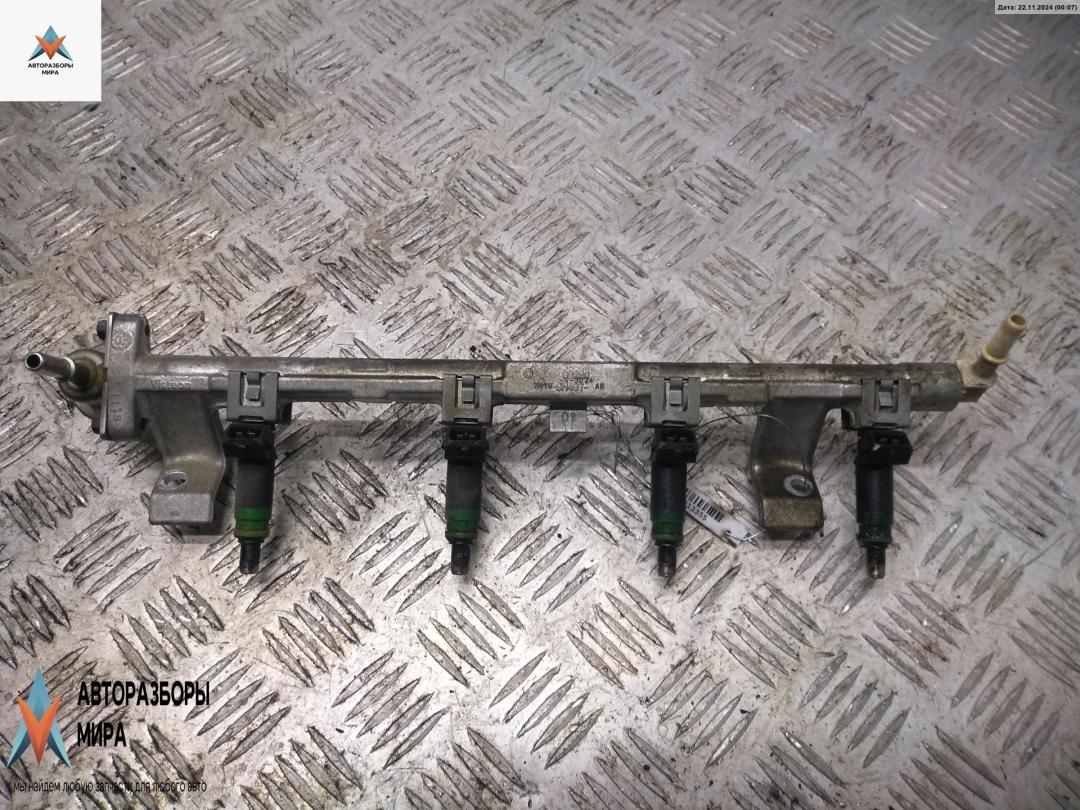 Форсунка топливная (комплект) Ford Fusion 1 поколение 2003, 1.6 л., i, бензин, МКПП, синий, хетчбэк 5 дв., 98MFBB9F593 - фото №1