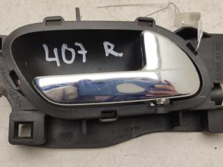 ручка внутренняя передняя правая Peugeot 407 1 поколение [рестайлинг] 2010, 2.0 л., дизель, АКПП, чёрный, универсал, 96435310VD