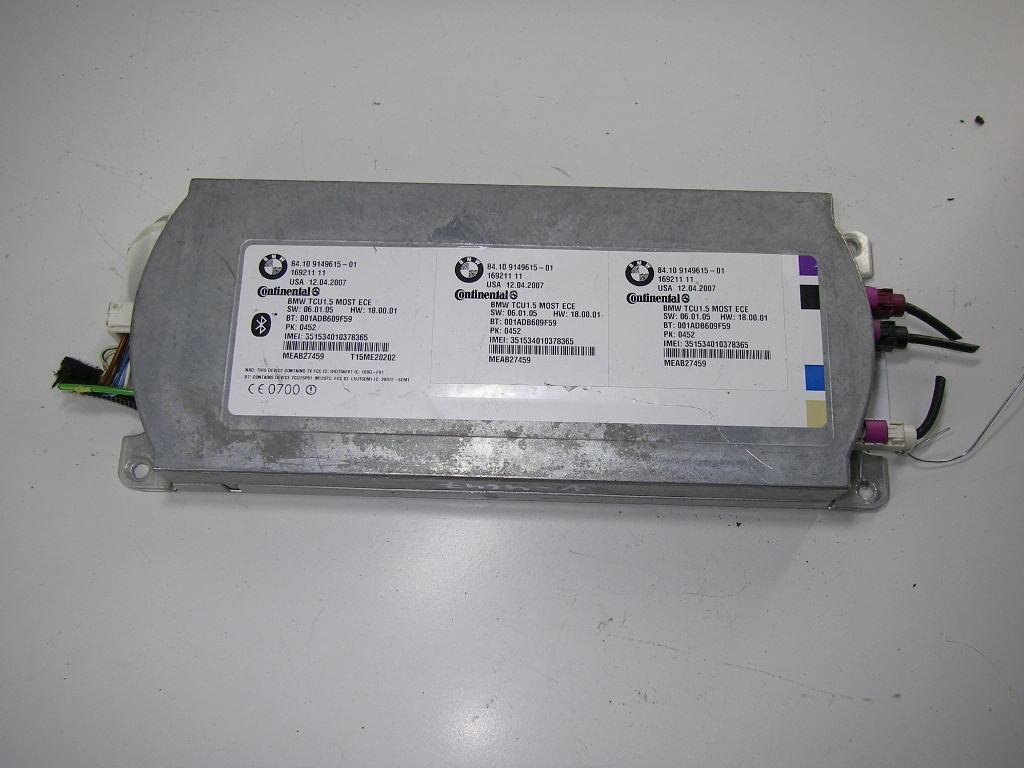 блок Bluetooth BMW X5 E70 2007, 3.0 л., дизель, АКПП, синий, внедорожник 5 дв., 84109149615, 9149615
