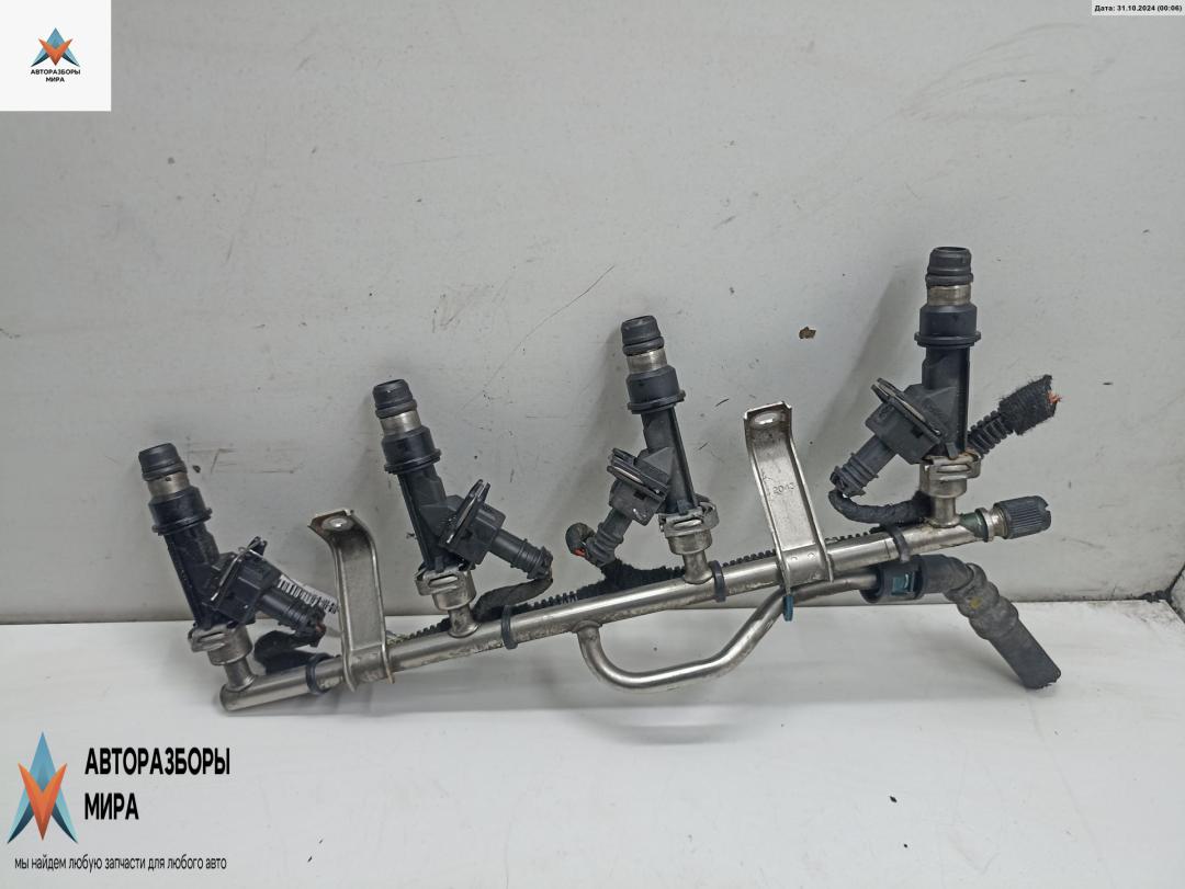 Форсунка топливная (комплект) Opel Astra G 2003, 1.6 л., бензин, МКПП, чёрный, хетчбэк 3 дв., 25343299 - фото №1