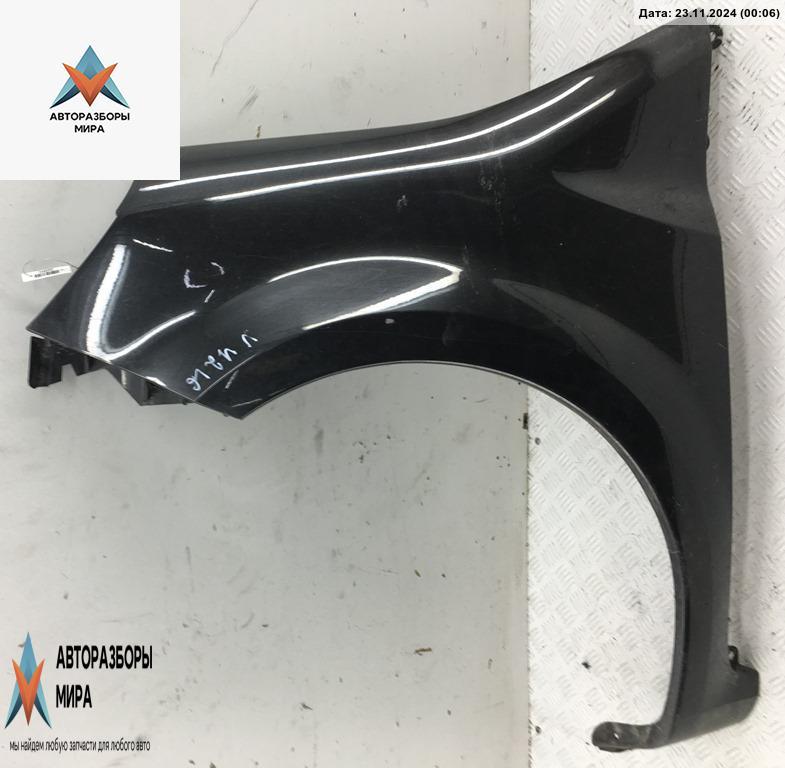 крыло переднее левое Renault Modus 1 поколение 2006, 1.5 л., дизель, МКПП, чёрный, хетчбэк 5 дв. - фото №1