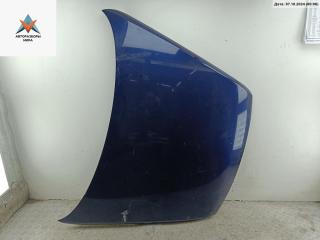 капот Volkswagen Touareg 1 поколение 2003, 4.2 л., бензин, АКПП, синий, внедорожник 5 дв.