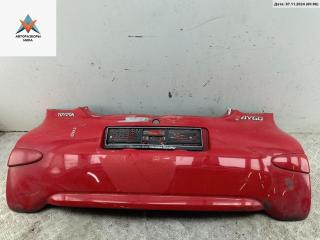 бампер задний Toyota Aygo 1 поколение 2007, красный, хетчбэк 5 дв., 521590H901