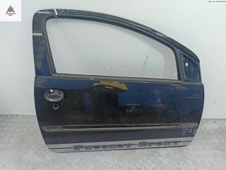 дверь сдвижная Peugeot 107 1 поколение 2005, чёрный, хетчбэк 3 дв.