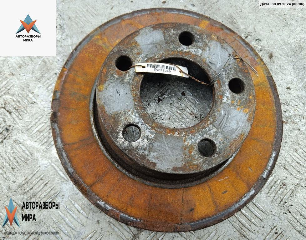 диск тормозной задний Audi A6 4B/C5 1998, 2.8 л., бензин, АКПП, серый, универсал - фото №1