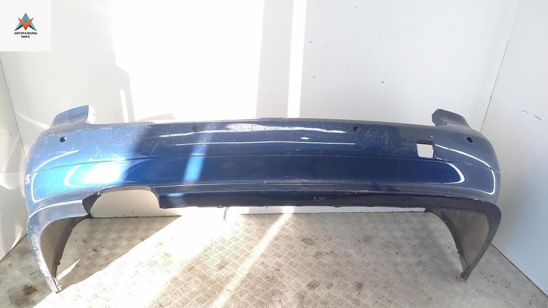 бампер задний BMW 5 серия E60/E61 2004, синий, универсал - фото №1