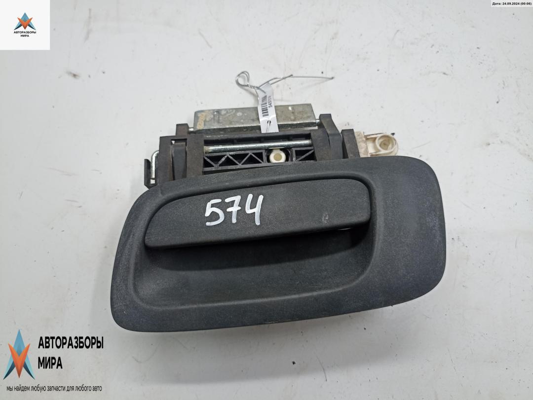 ручка наружная задняя левая Opel Zafira 1 поколение (A) 2001, 1.8 л., бензин, МКПП, серый, минивэн - фото №1