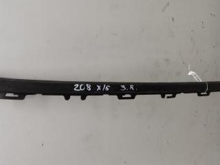 Молдинг стекла двери задней правой наружный Peugeot 208 1 поколение 2013, 1.4 л., дизель, МКПП, серый, хетчбэк 5 дв., 9621879180