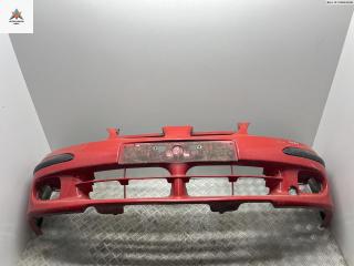 бампер передний Nissan Almera N16 2000, бензин, красный, хетчбэк 3 дв., 620224M540