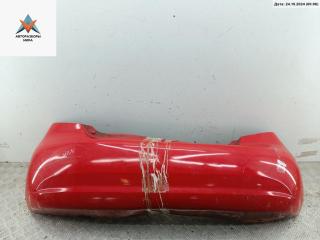 бампер задний Chevrolet Kalos 1 поколение 2005, красный, хетчбэк 5 дв.