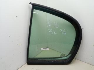 форточка задняя левая Nissan Almera N16 2005, 2.2 л., дизель, МКПП, серый, хетчбэк 5 дв.