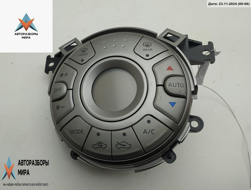 блок управления печки / климат-контроля Nissan Micra 4 поколение (K13) 2011, 1.2 л., бензин, АКПП, серый, хетчбэк 5 дв. - фото №1