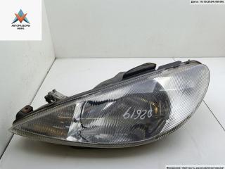 фара левая Peugeot 206 1 поколение 2000, 1.6 л., бензин, МКПП, зелёный, хетчбэк 5 дв., 00006204S7, 9626584780