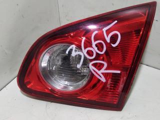 фонарь крышки багажника правый Nissan Qashqai 1 поколение 2008, 1.6 л., бензин, МКПП, чёрный, внедорожник 5 дв.